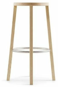 Plank Высокий стул в золе Blocco