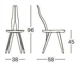 Zanotta Кленовый стул Carlo mollino cm 2020 sun-id-1500659 - Вид №7