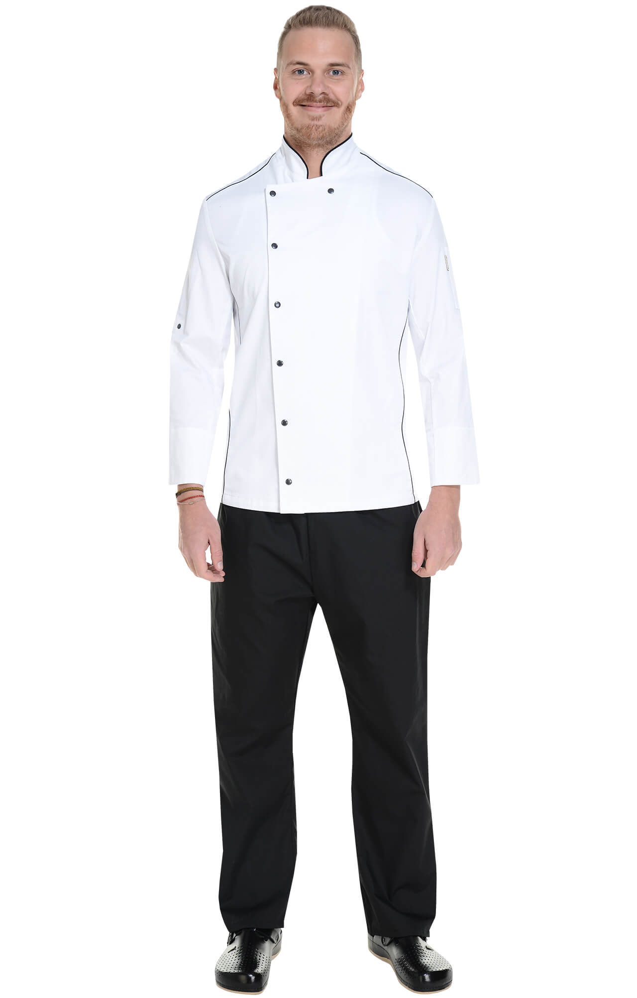 62618 Китель поварской white RICON  Одежда для поваров  размер 56 (XXXL)  - Вид №4