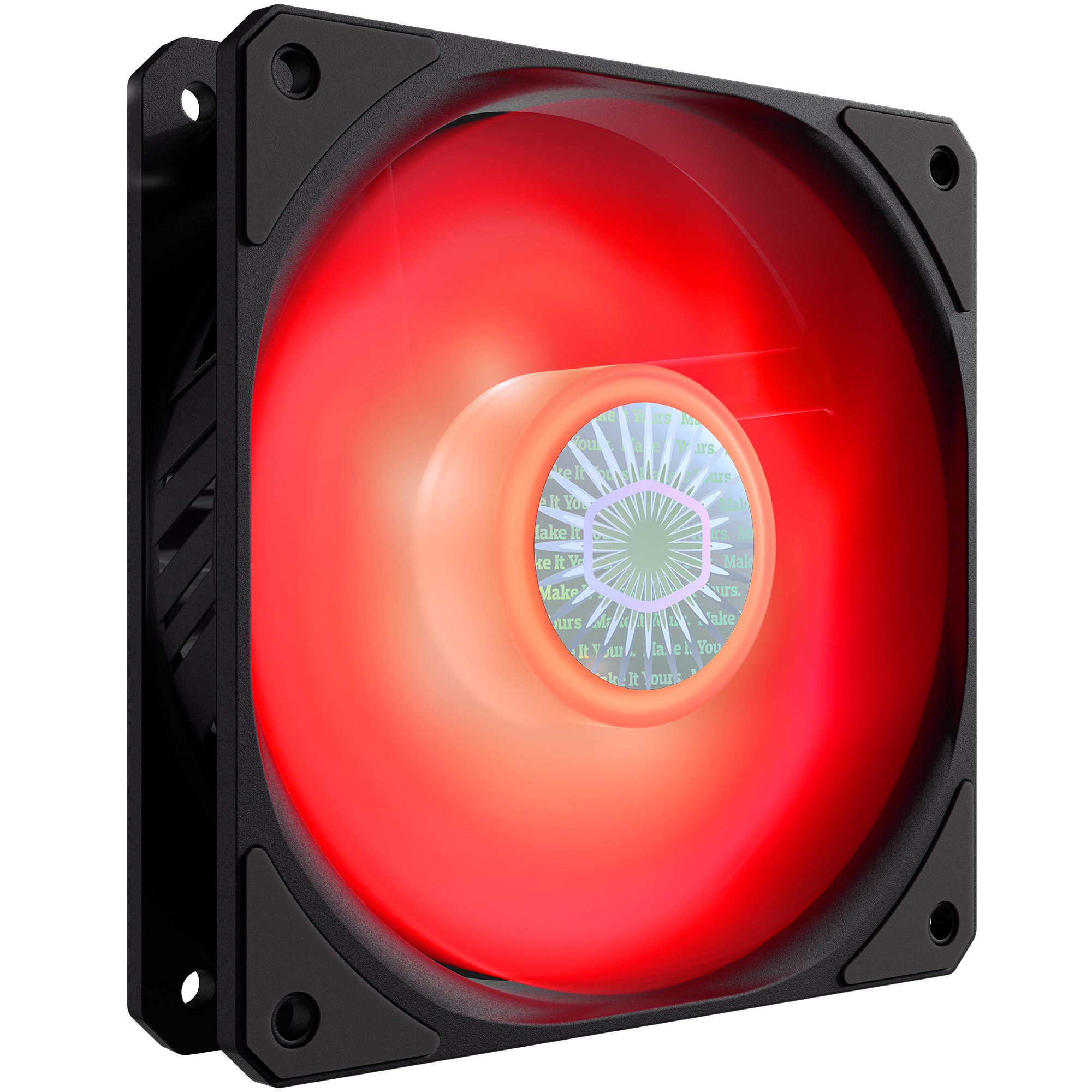 MFX-B2DN-18NPR-R1 case cooler sickleflow 120 red led fan, 4pin Cooler Master Santreyd  - Вид №4