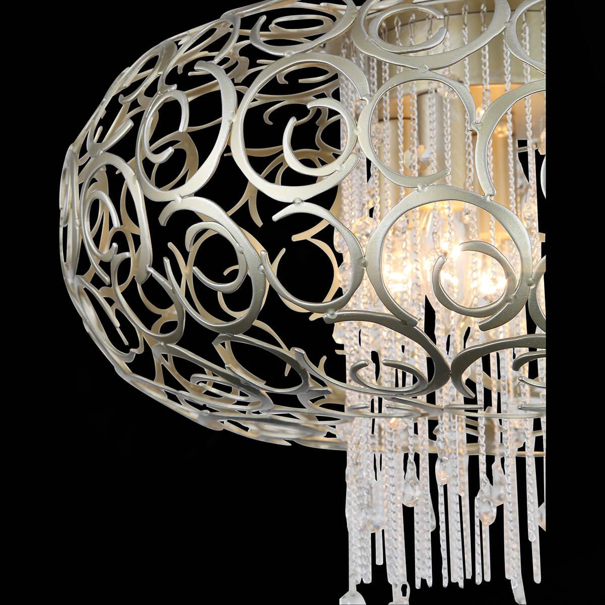 Люстра хрустальная подвесная бежевая ST Luce Dolcima SL1101.203.05 ST LUCE ДИЗАЙНЕРСКИЕ, DOLCIMA 00-3834389 Бежевый;прозрачный  - Вид №1