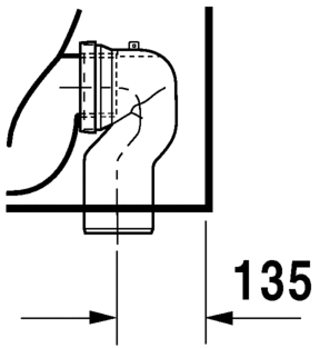 21150900002 Приставной унитаз напольный Белый Duravit D-Code Германия - Вид №6