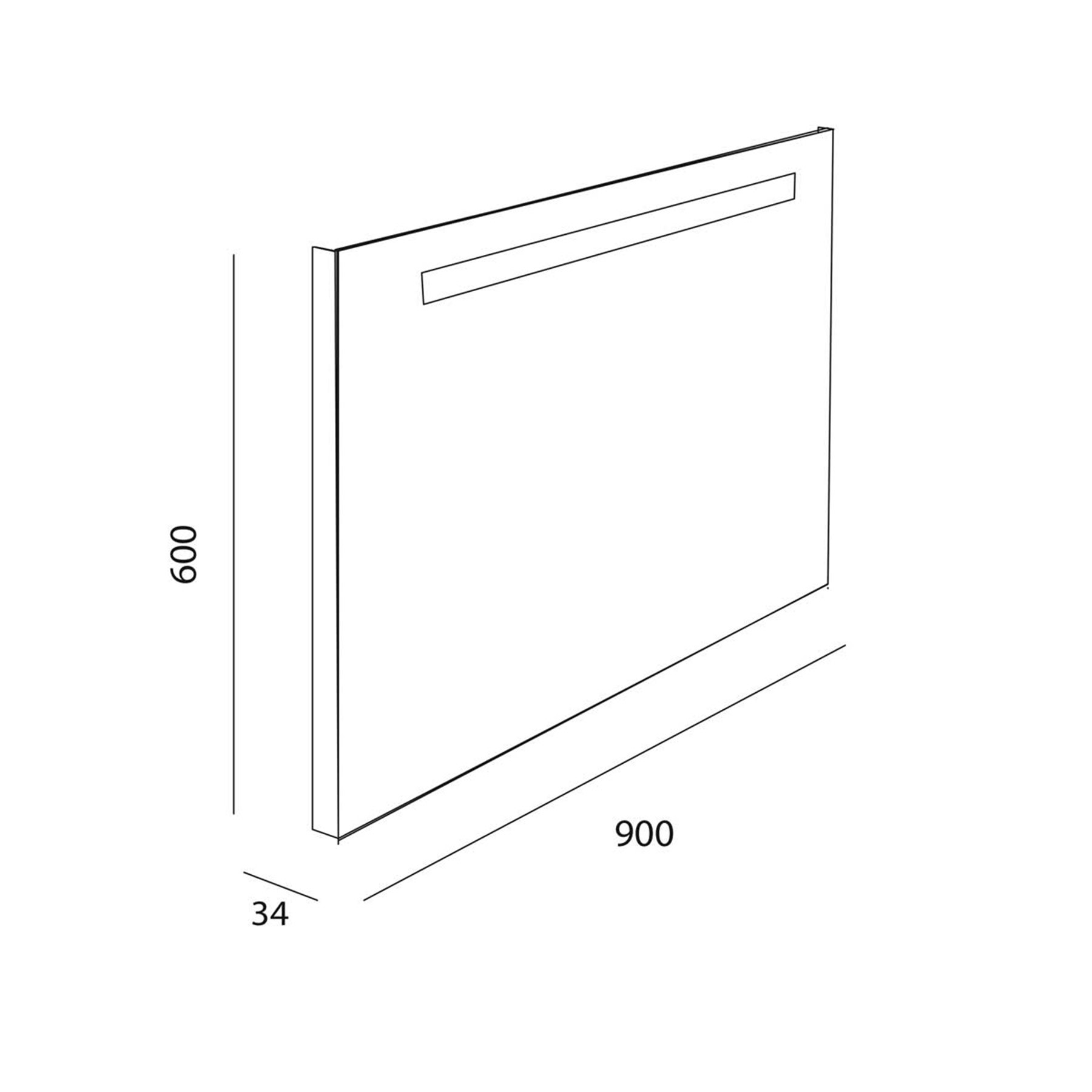 25032 SALGAR Зеркало противотуманное SUNSET 90 x 60 - Вид №3