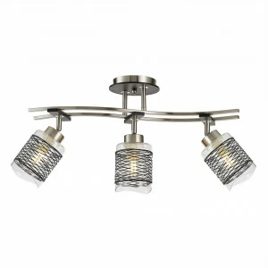 Спот потолочный на 3 лампы венге "Мерида" CL142132 CITILUX МЕРИДА 00-3924560 Коричневый;прозрачный