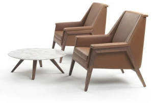 Marelli Кожаное кресло с подлокотниками