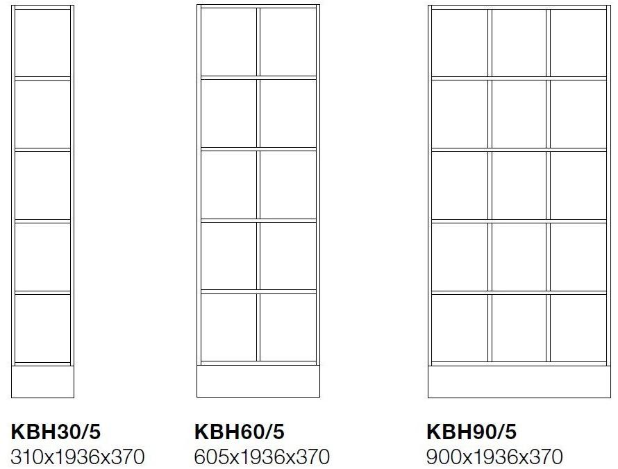 TreCe Низкий офисный книжный шкаф из ламината Combiline sun-id-1361770 - Вид №11