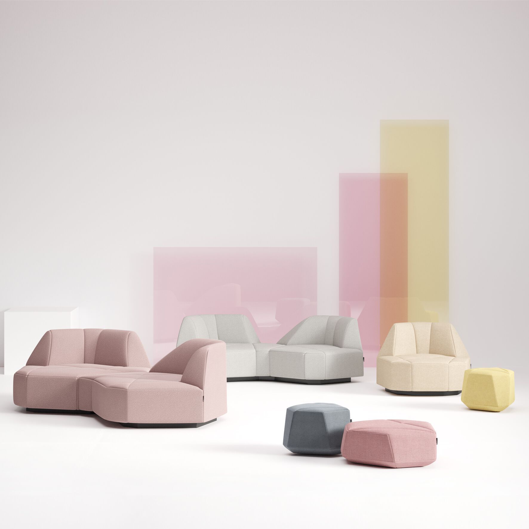 3-местный тканевый диван FID Paris Crystal ARCH-00041264 - Вид №4