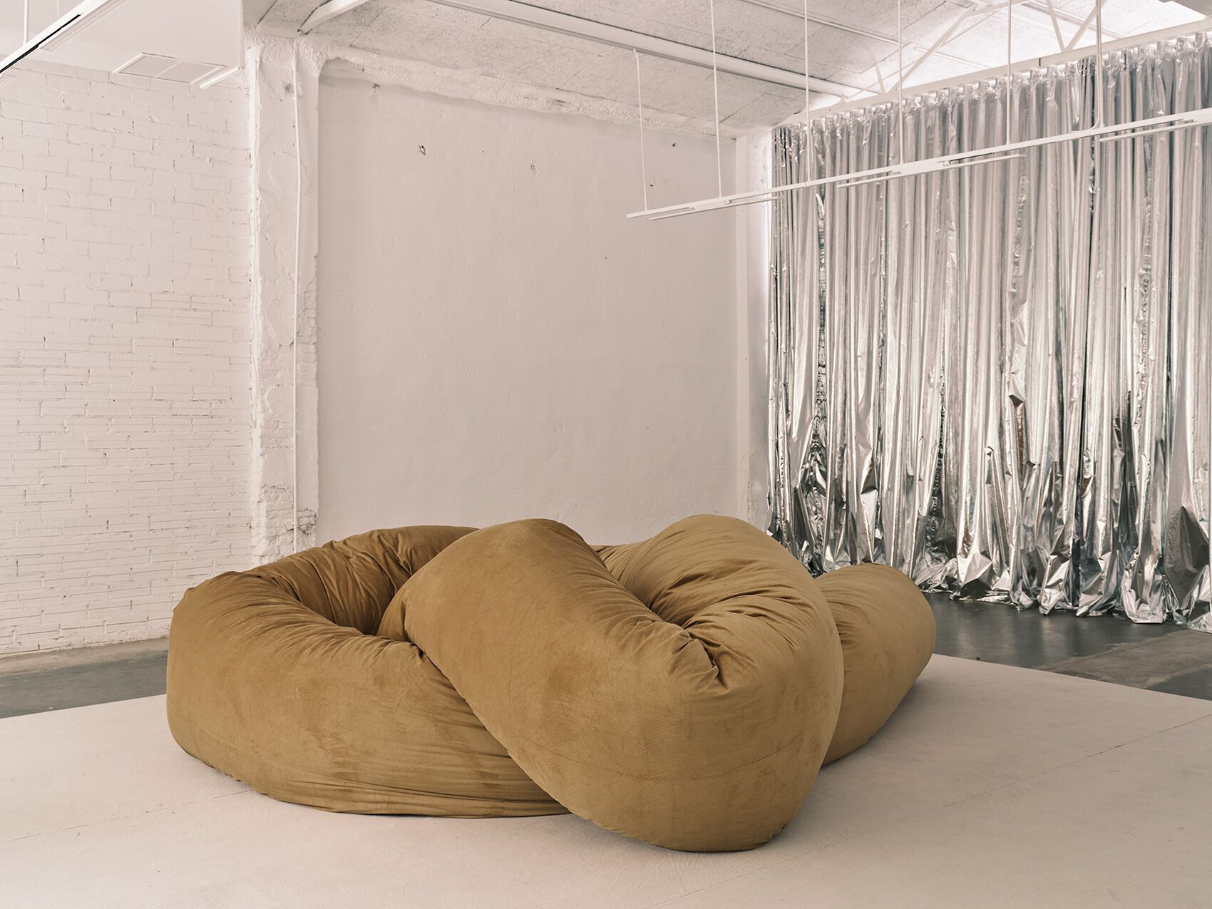 Трансформируемый диван из полиэфирного волокна BD Barcelona SAUSAGE ARCH-00022982 - Вид №26