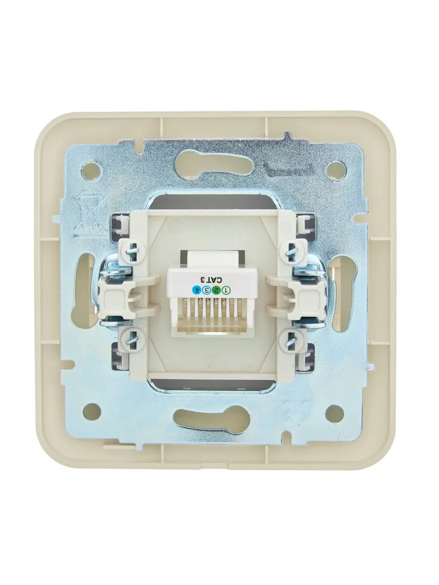 ASTI Розетка телефонная евро крем LEZARD 7081-0303-137 - Вид №1