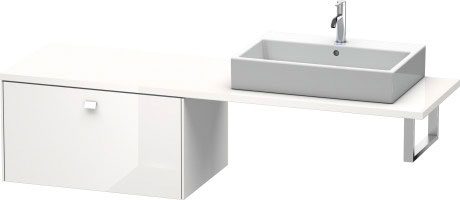 BR513404343 Brioso Шкафчик для консоли Базальт матовый, декор Duravit - Вид №2