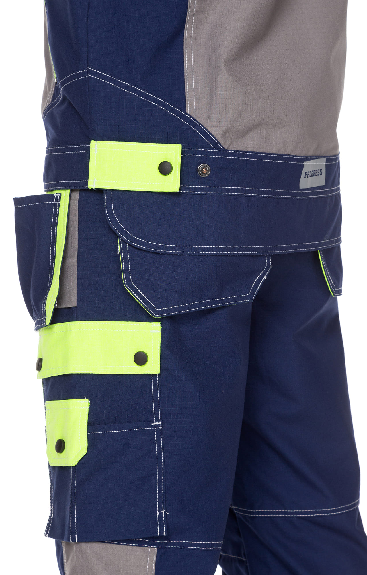 68844 Костюм "Прогресс" темно-синий с серым лимон  Летняя спецодежда  размер 52-54/170-176  - Вид №21