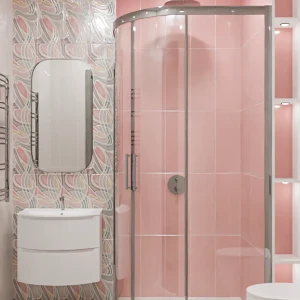 Настенная плитка Azori Brillo Rosa — розовый глянец для ванной 87972513