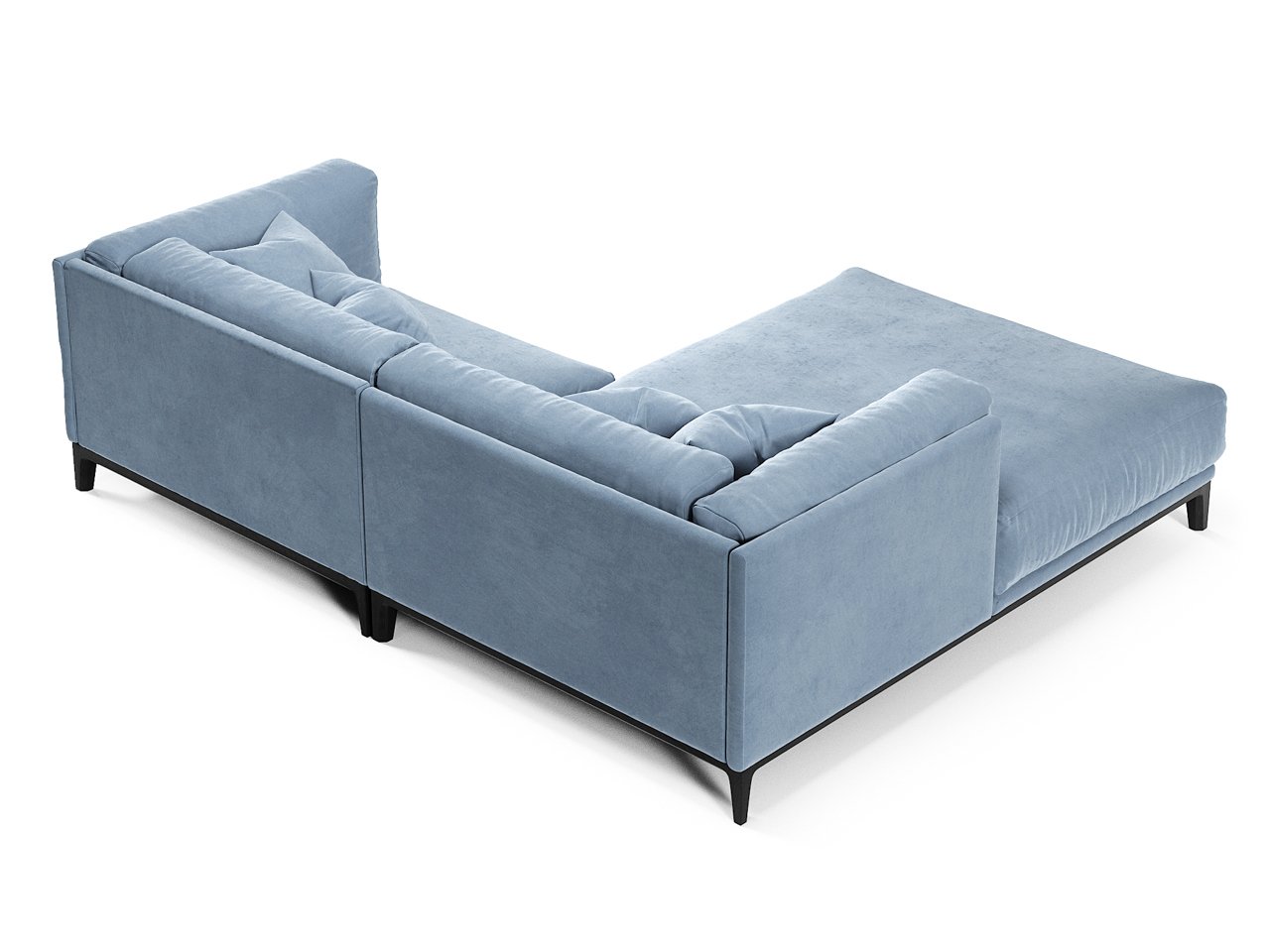 Диван Case угловой голубой THE IDEA ДИЗАЙНЕРСКИЕ 210531 Голубой  - Вид №3