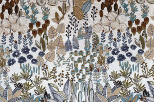 Хлопчатобумажная ткань с цветочным рисунком