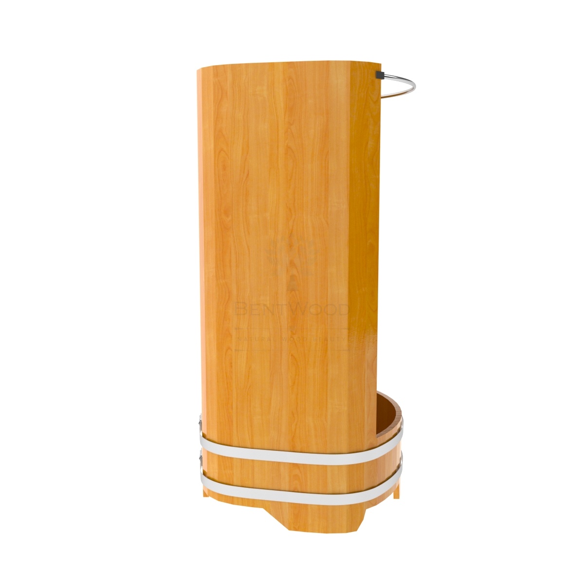 1847 Душевая кабина большая с держателем для шторки натуральная премиум Alyarus  - Вид №1