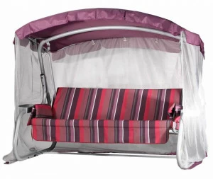 Качели садовые фиолетовые с серебром "Милан" IMPEX  132228 Серый;фиолетовый