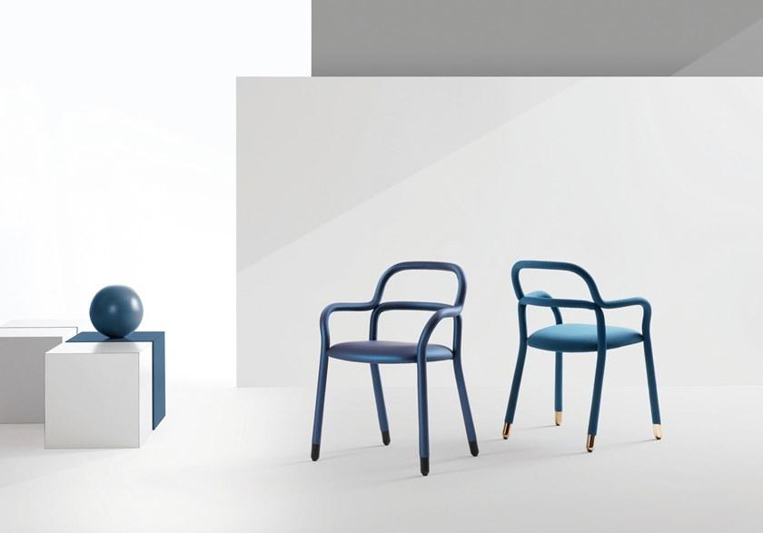 Midj Кресло на четырех ножках с тканевой обивкой Pippi sun-id-1412004 - Вид №4