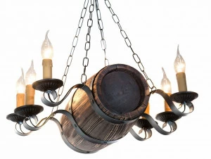 Люстра БОЧОНОК коричневая LL04 SUPERNW ДИЗАЙНЕРСКИЕ, СВЕЧИ 010937 Коричневый