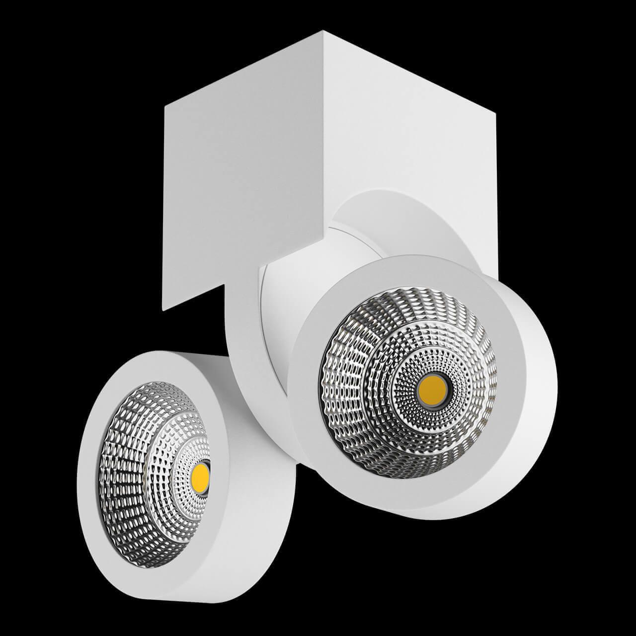 Светодиодный спот белый с 2 плафонами Lightstar Snodo 55363 LIGHTSTAR SNODO 00-3926493 Белый  - Вид №3