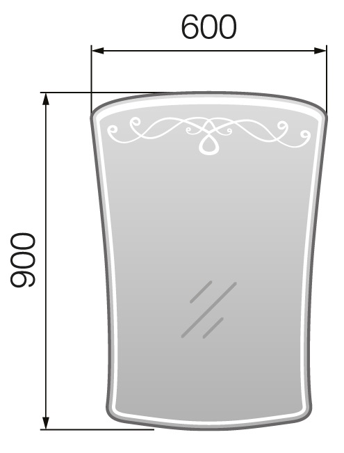 У52203 Зеркало Classic 1, 60 1 Marka  - Вид №4