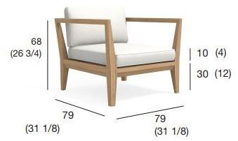 RODA Садовое кресло canatex batyline® с подлокотниками Teka sun-id-1352518 - Вид №2