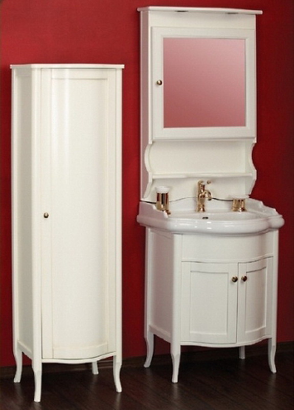 Витрина MIGLIORE Bella ML.BLL-VT451.AV со стеклянной дверцей, белый ML.BLL-VE451.AV - Вид №5