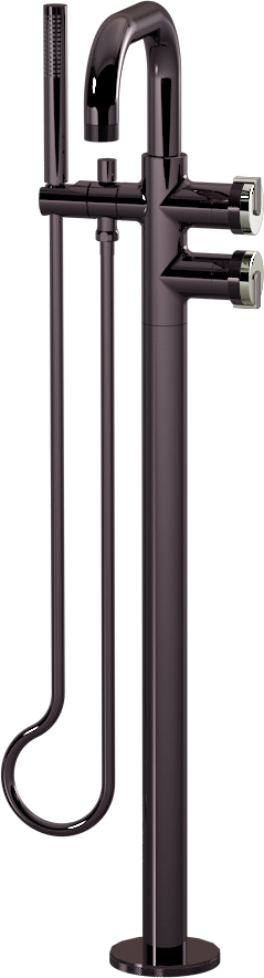 E-11557-R1PC-L1SN-OX Смеситель напольный отдельностоящий (внешняя часть) GRAFF MOD+