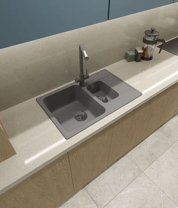 Кухонная мойка Кварц QUARZ S422 GranFest 21К-S422 - Вид №1