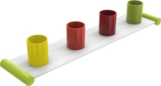 800.03.401 Держатель зубных щеток, 4 места HEWI Kids - Вид №4