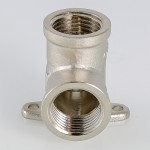 VTr.751.N.0004 Фитинг резьбовой – угольник с креплением (водорозетка) Valtec 1/2"  - Вид №2