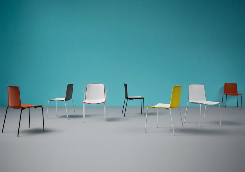 Pedrali Штабелируемый пластиковый стул для ресторана с подлокотниками Tweet sun-id-1386547 - Вид №13