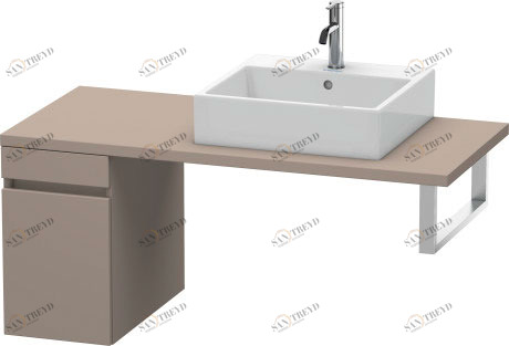 DS533004343 DuraStyle Шкафчик для консоли Базальт матовый, декор Duravit