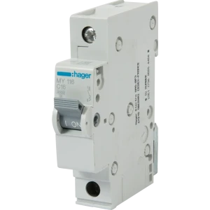 Автоматический выключатель Hager MY116 1P C16 А 4.5 кА
