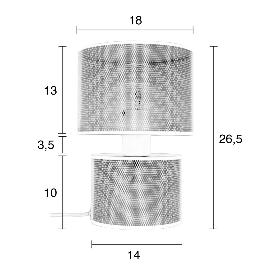 Лампа настольная Grid, серая Zuiver 5200034 - Вид №7