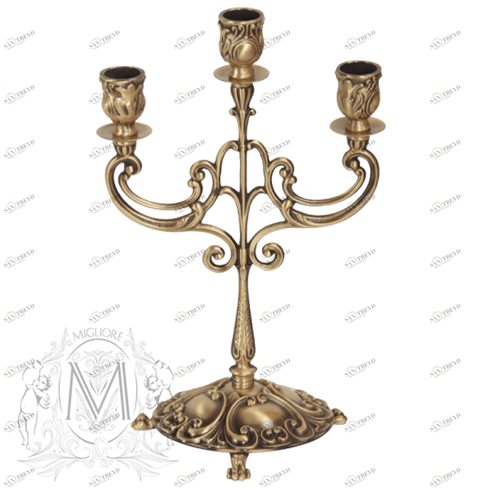 Канделябр на 3 свечи MIGLIORE Complementi ML.COM-50.153.BR, цвет бронза 