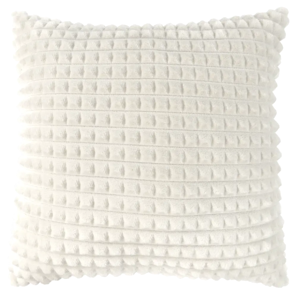 Подушка Плюш 40x40 см цвет бело-серый LINEN WAY STLM-2205641