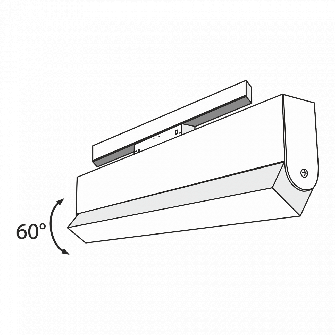 Трековый светильник черный TR013-20W4K TECHNICAL MAGNETIC TRACK SYSTEM 00-3956230 Черный  - Вид №6