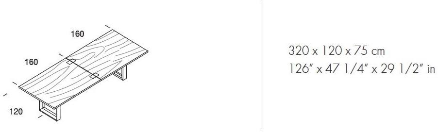 Bralco Стол для совещаний прямоугольный, венге Arche sun-id-1483321 - Вид №1