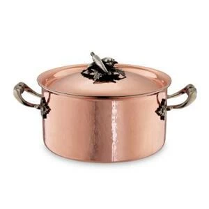 Кастрюля Opus Cupra OCA2609X, с крышкой, медь/нержавеющая сталь, Ø16 см, 1,5 л