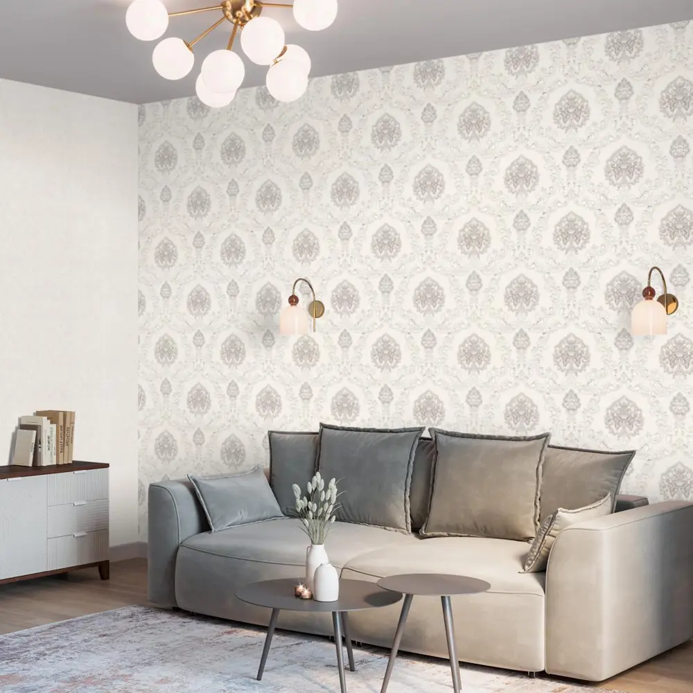 Обои Palitra Planet Marsella - бежевые с растительным орнаментом 89363097 STLM-1534268 - Вид №3