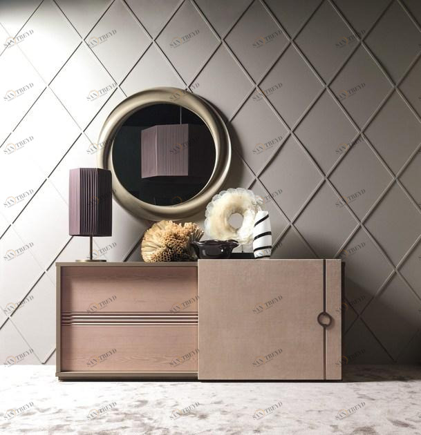 Caroti Зеркало настенное круглое в раме Concept 52