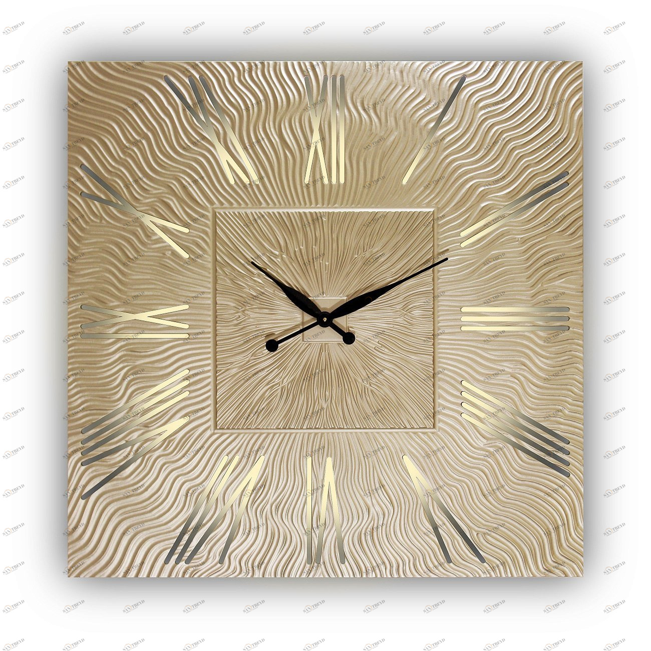 Часы настенные квадратные золото TWINKLE QU IN SHAPE TWINKLE 00-3860069 Золото 