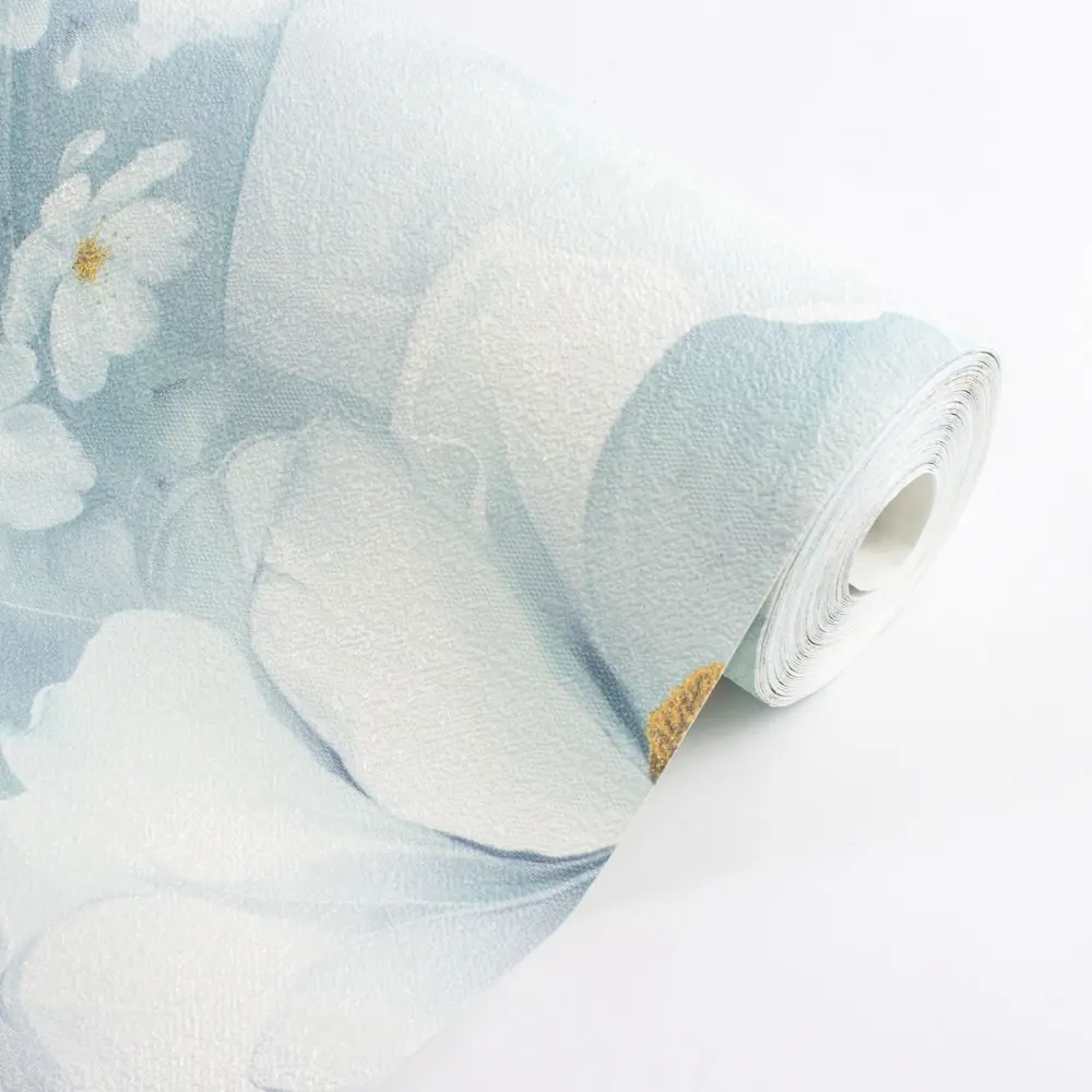 Обои флизелиновые Belvinil Апрель голубые 1.06 м 1053-71 STLM-2075738 - Вид №3