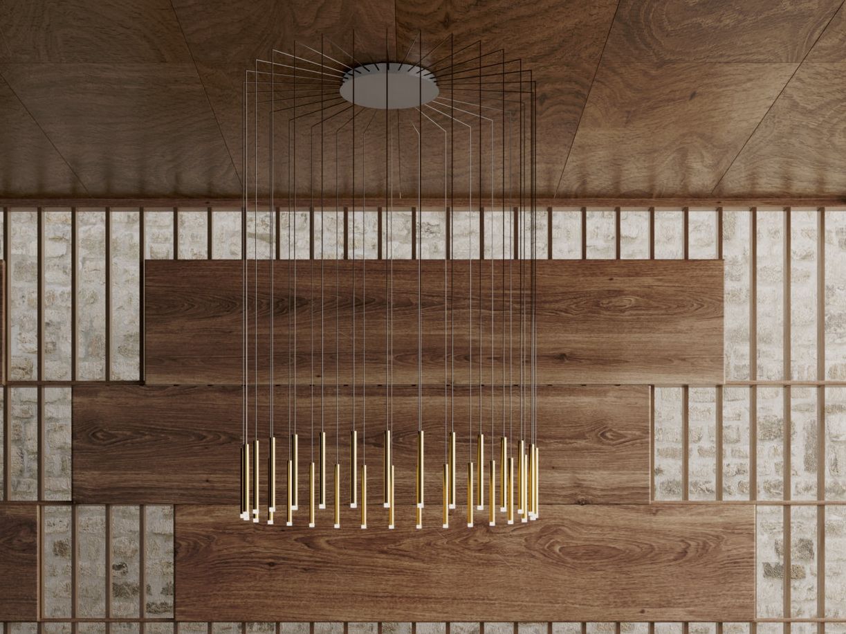 Стальной светодиодный подвесной светильник LedsC4 свеча ARCH-00151505 - Вид №1