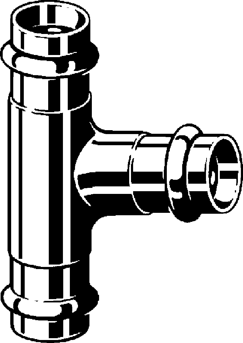 Viega Тройник Sanpress 2218 (120672) 120 672 - Вид №1