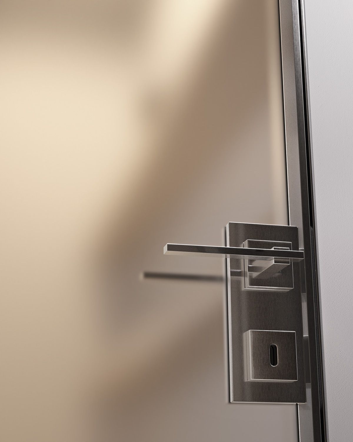 Стеклянная и алюминиевая конструкция распашной двери GIDEA G-Like ARCH-00101676 - Вид №8