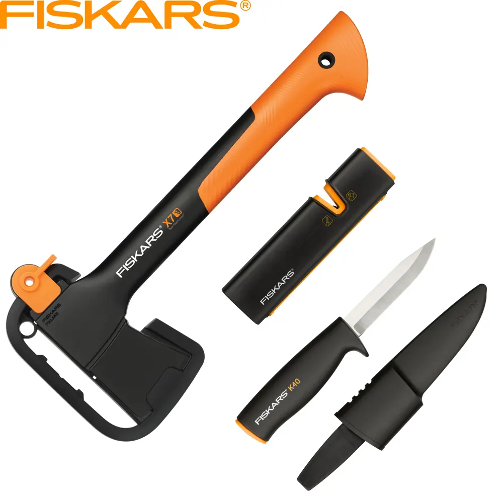 Набор Fiskars топор Х7, точилка, нож STLM-2001669