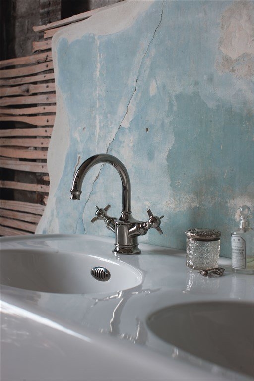 Смеситель для раковины, 1 отв, ручки - крестики, никель [ARC14] Arcade Burlington ARC14 - Вид №2