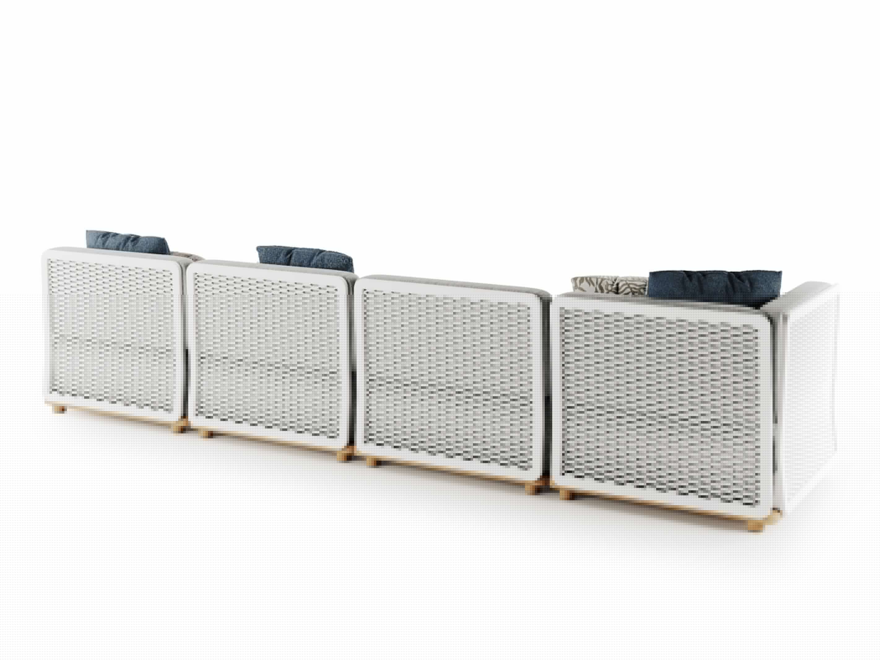 4-местный тканевый модульный садовый диван Atmosphera Switch ARCH-00023817 - Вид №14