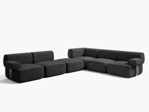 Модульный тканевый диван